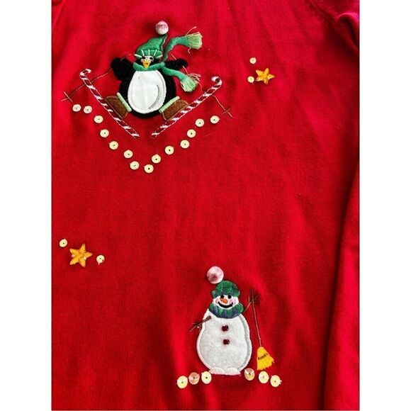 Crystal Kobe Ugly Christmas  sweater size XL - Picture 3 of 10